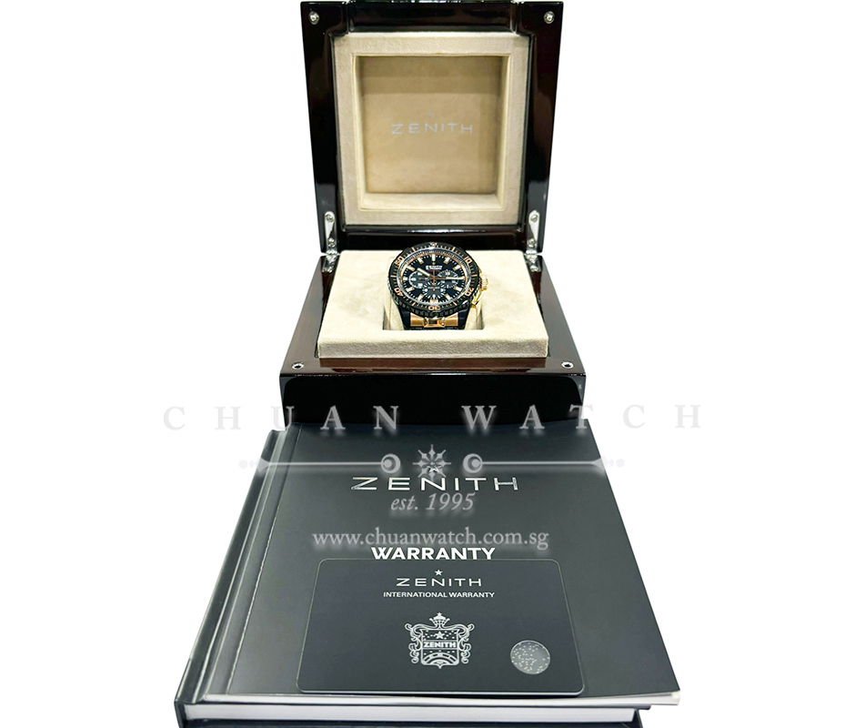 Zenith El Primero Stratos Flyback Alchron Rose Gold 45.5mm 85.2060