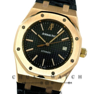 Audemars Piguet Royal Oak Automatic Rose Gold 39mm 15300OR Black - Discontinued