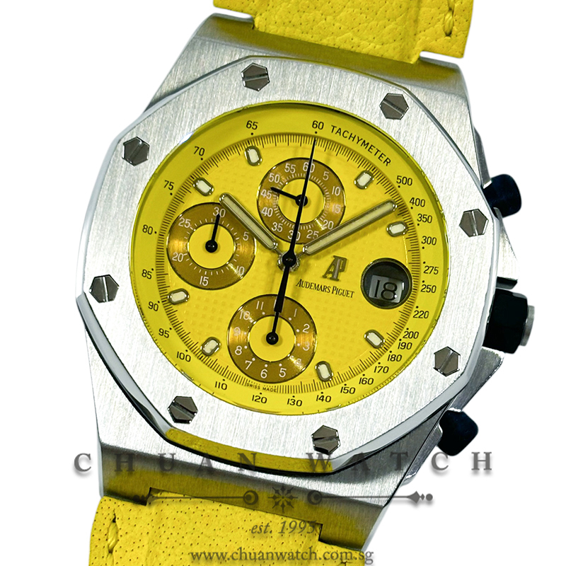 Audemars Piguet Royal Oak Offshore 'Yellow Themes' Steel 42mm 25770ST - Discontinued