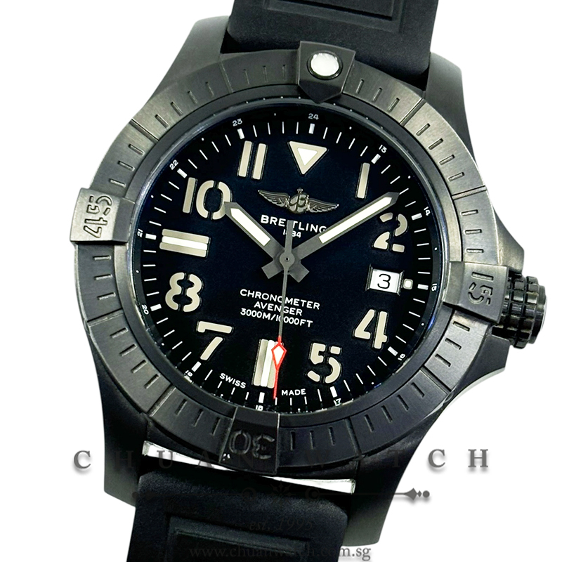 Breitling Avenger 45 Seawolf Night Mission DLC-Titanium V17319