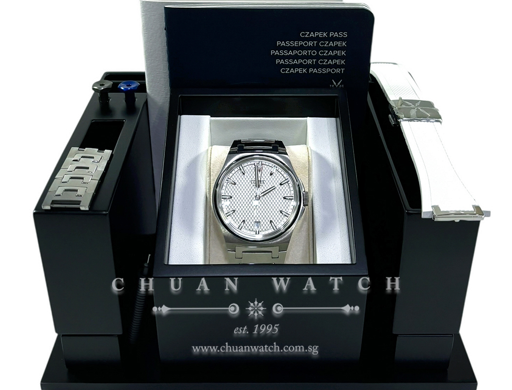 Czapek Antarctique Passage de Drake 'Ice White' Steel 40.5mm 1510-RT-12 - Image 2
