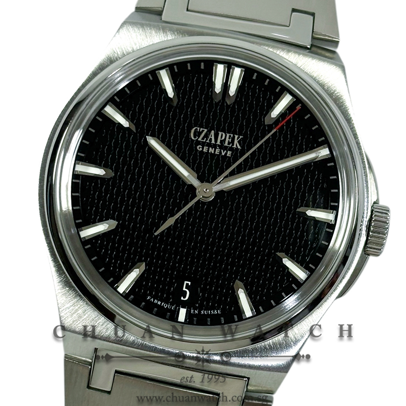 Czapek Antarctique Passage de Drake 'Black Ink' Steel 40.5mm 1531-II-RT-P/S