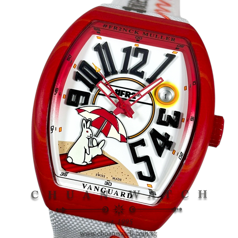 Franck Muller Vanguard 'FR2' Heatwave Red Beach V 41 SC DT BEACH FR2 GF RGF RG BC (Limited Edition of 300 Pieces Only)
