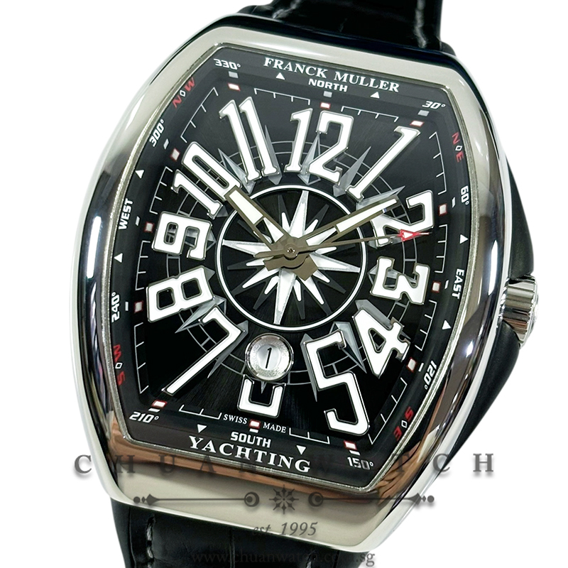 Franck Muller Vanguard Yachting Steel Black V 45 SC DT AC NR
