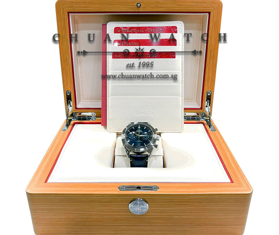 Omega Speedmaster '57 'Broad Arrow' Co-Axial Master Chronometer Chronograph 40.5mm 332.12.41.51.03.001 Blue - Image 2