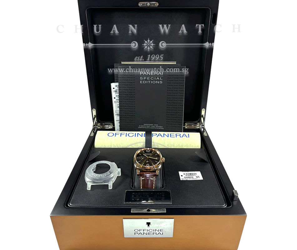 Panerai Radiomir 1940 3-Days GMT Rose Gold 47mm Pam 570 R (Limited Edition of 300 Pieces Only) - Image 2