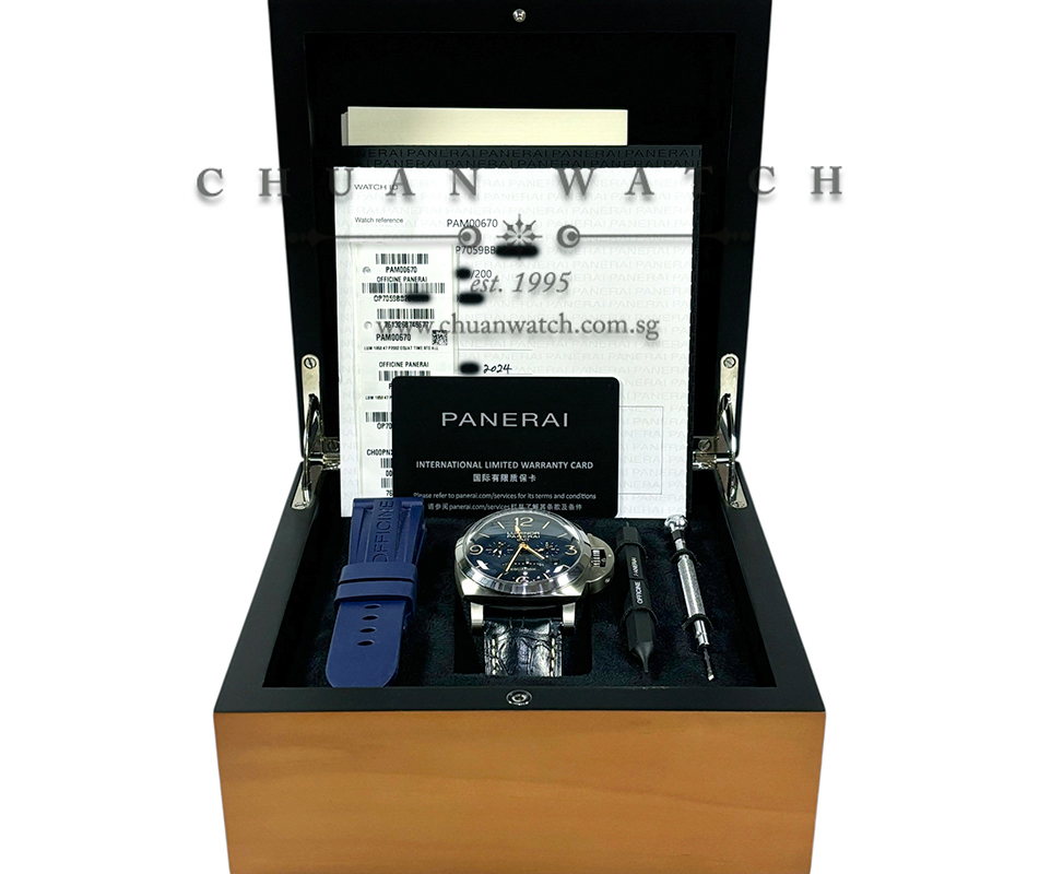 Panerai Luminor 1950 8-Days Equation Of Time GMT Titanium 47mm Pam 670 X - Image 2