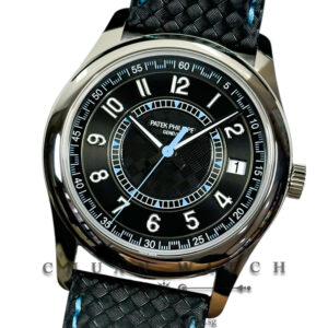 Patek Philippe Calatrava Date Sweep Seconds White Gold 40mm 6007G-011 Blue