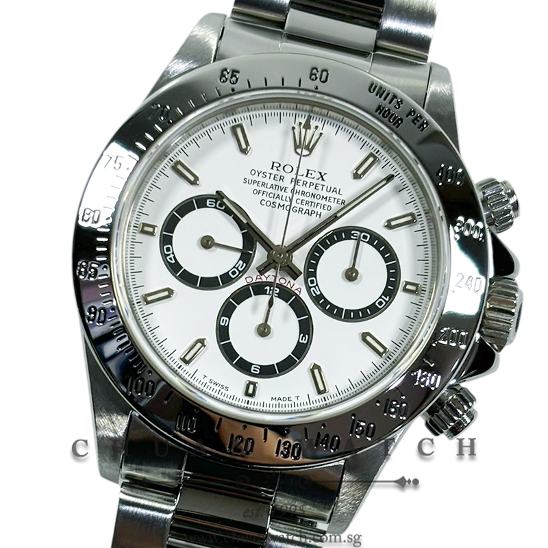 Rolex Cosmograph 'Zenith' Daytona 16520 White 'Panda' Tritium - Discontinued