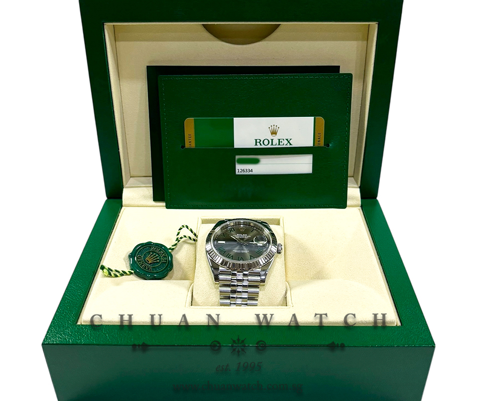 Rolex DateJust 41 Jubilee 126334 Slate Roman 'Wimbledon' - Image 2
