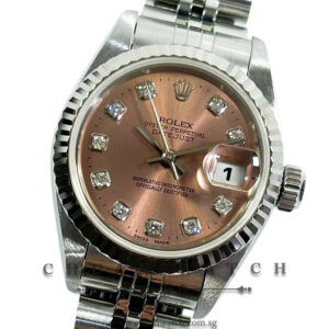 Rolex Ladies' DateJust 26mm 69174 Pink Diamonds - Discontinued