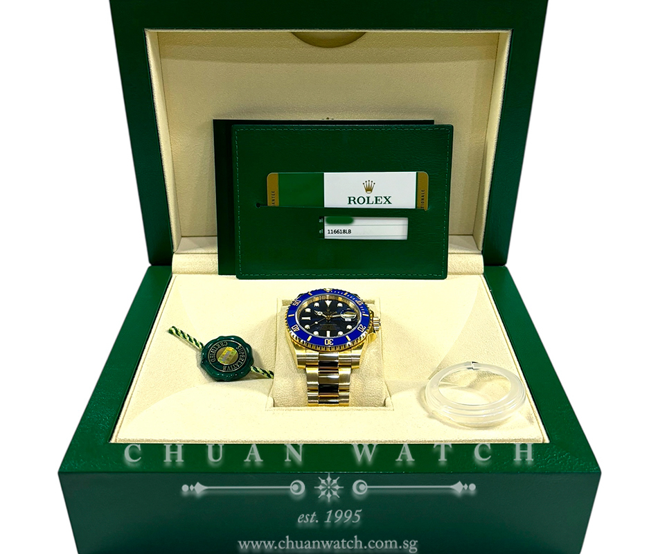 Rolex Submariner Date Yellow Gold 116618LB Blue - Discontinued - Image 2