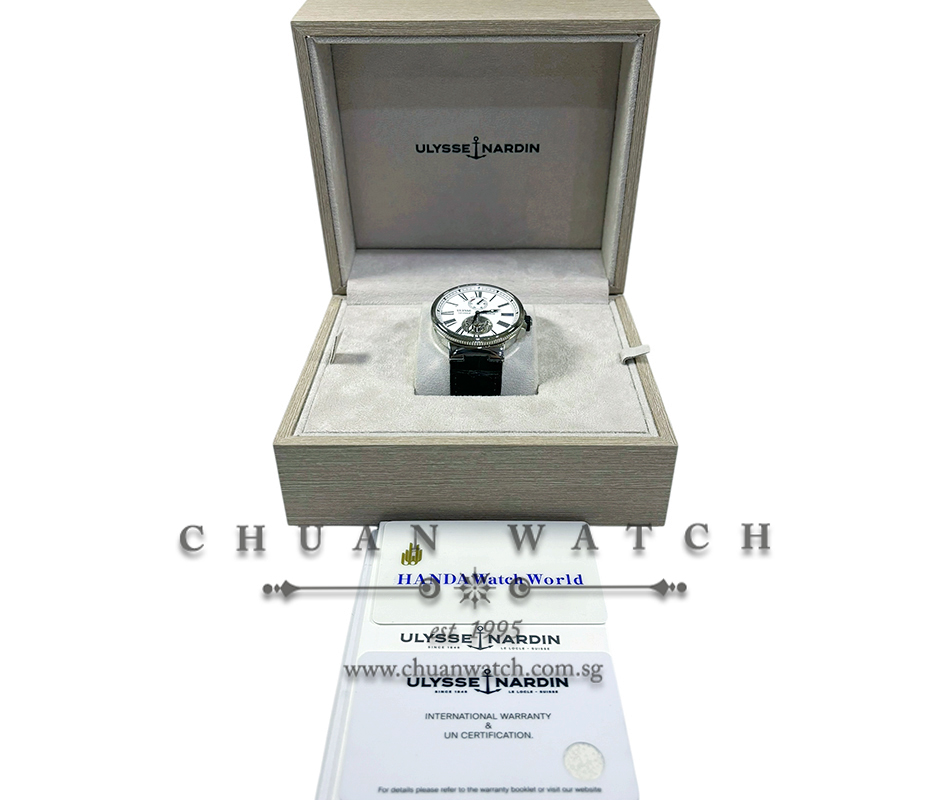 Ulysse Nardin Marine Tourbillon White Enamel 43mm 1283-181/E0 - Image 2