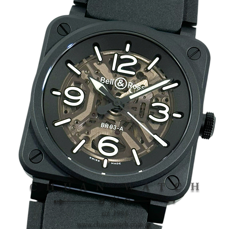 Bell & Ross BR-03 Skeleton Black Ceramic 41mm