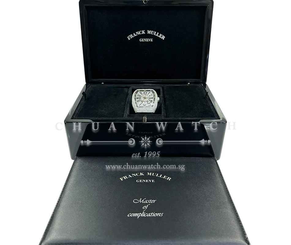 Franck Muller Vanguard Steel Black Custom-Set Paved Diamonds V 45 SC DT AC NR - Image 2