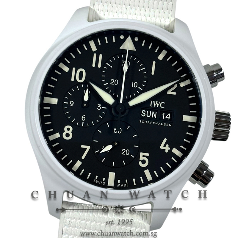 IWC Pilot's Watch Chronograph Top Gun 'Lake Tahoe' Edition White Ceramic 44.5mm IW389105