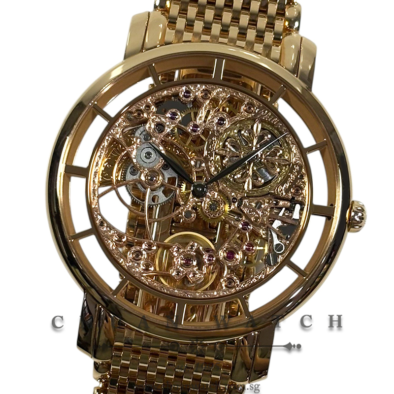 Patek Philippe Complications Calatrava Hand-Engraved Skeleton Ultra-Thin Rose Gold 39mm 5180/1R-001
