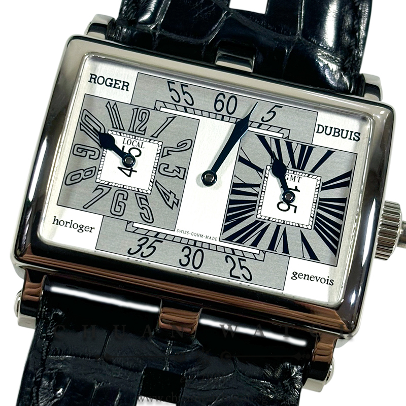 Roger Dubuis Too Much Monopusher GMT White Gold 43mm T31 Silver  (Limited Edition of 28 Pieces Only)
