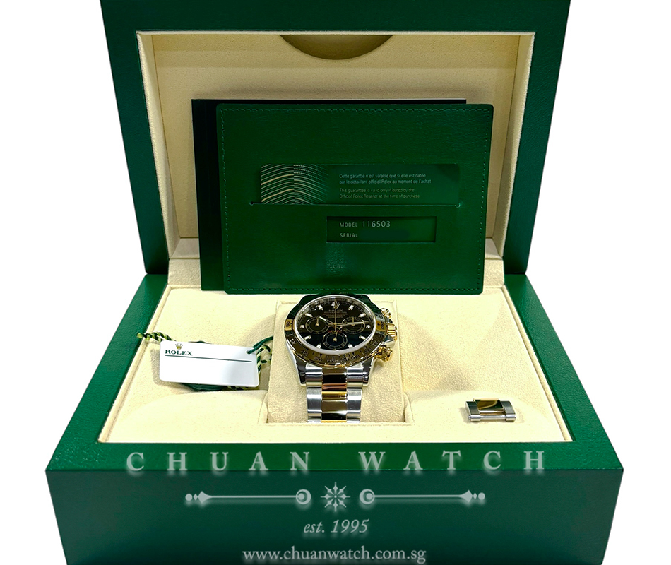 Rolex Cosmograph Daytona Two-Tone 116503 Black Index - Discontinued - Image 2