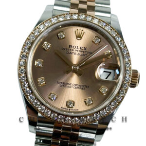 Rolex DateJust 31 Two-Tone Jubilee 278381RBR Pink Diamonds