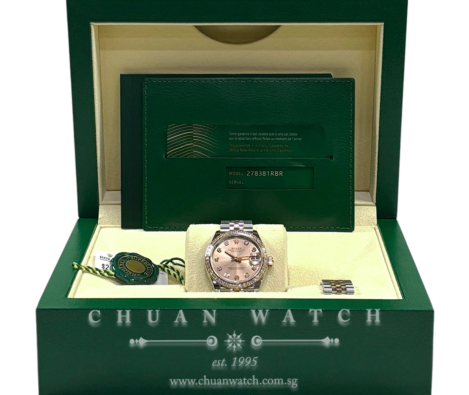 Rolex DateJust 31 Two-Tone Jubilee 278381RBR Pink Diamonds - Image 2