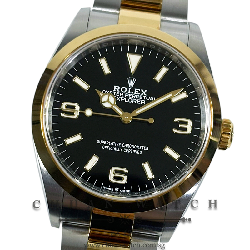 Rolex Explorer 36 Two-Tone 124273