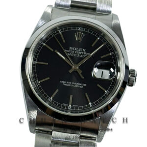 Rolex Gents' DateJust 36mm 16200 Black Index - Discontinued
