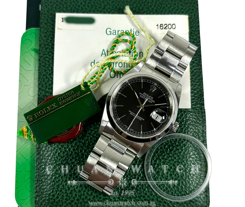 Rolex Gents' DateJust 36mm 16200 Black Index - Discontinued - Image 2