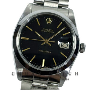 Rolex Vintage Oysterdate Precision 34mm 6694 Black Index Tritium - Discontinued