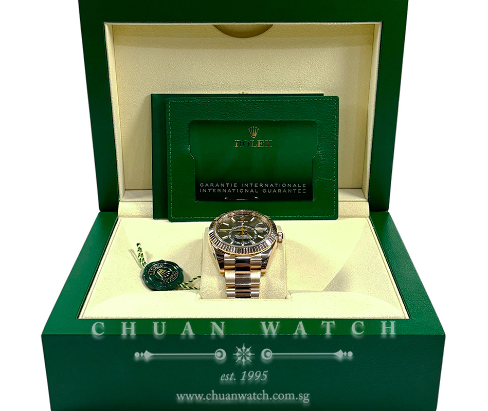 Rolex Sky-Dweller Everose 42mm 326935 Slate Index - Discontinued - Image 2