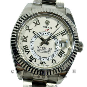 Rolex Sky-Dweller White Gold 42mm 326939 Ivory Roman - Discontinued
