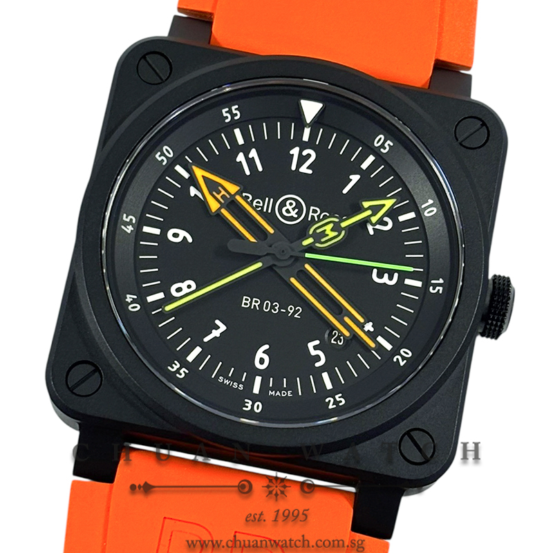 Bell & Ross BR 03-92 'Radiocompass' Black Ceramic 42mm (Limited Edition of 999 Pieces Only)