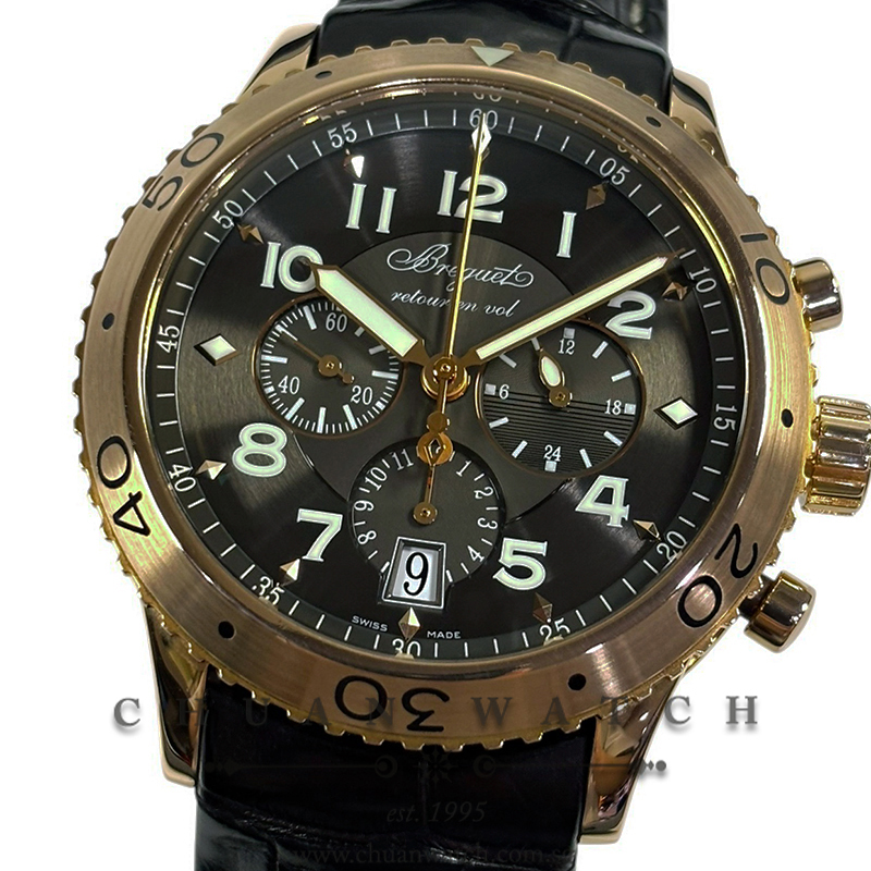 Breguet Transatlantique Type XXI Flyback Chronograph Rose Gold 42.5mm 3810BR - Discontinued