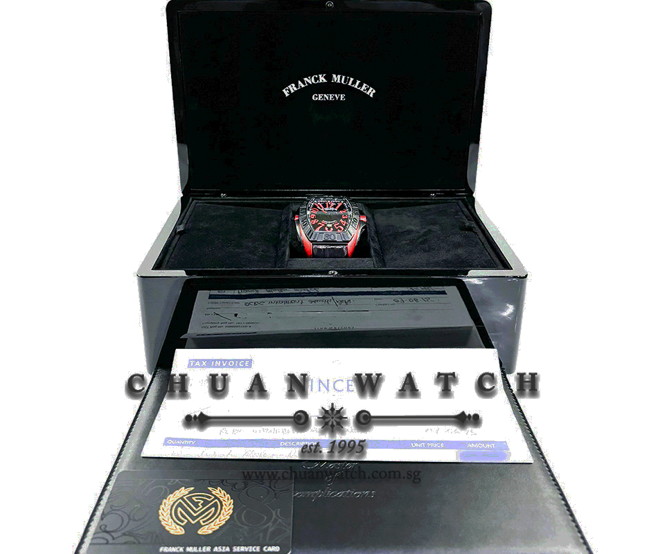 Franck Muller Conquistador Grand Prix Red Ergal 9900 SC DT GPG TT NR ERG Black - Discontinued - Image 2