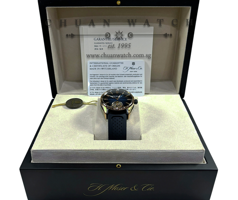 H. Moser & Cie Pioneer Tourbillon Rose Gold DLC-Titanium 42.8mm 3804-0900 (Limited Edition of 50 Pieces Only) - Image 2