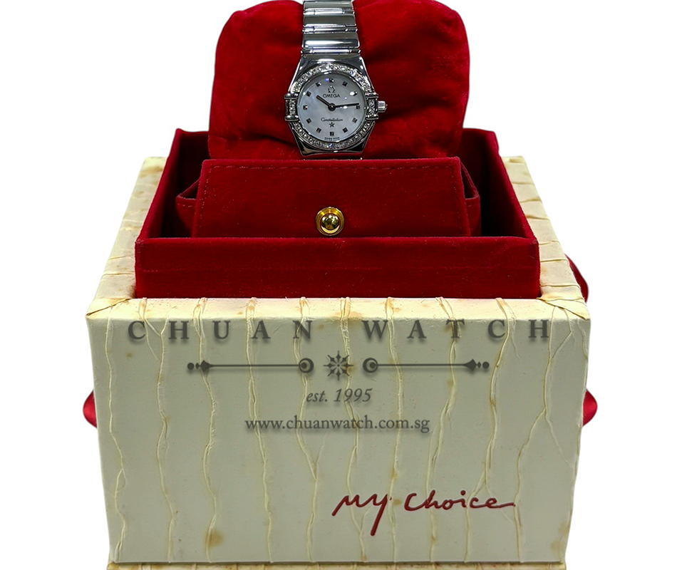 Omega Constellation 'My Choice' Mini Quartz 22.5mm 1465.71.00 White MOP Index - Discontinued - Image 2