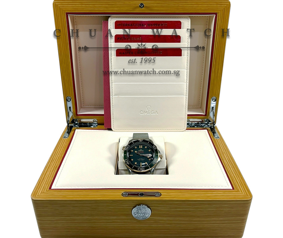 Omega Seamaster Diver 300M Titanium Bronze Gold Co-Axial Master Chronometer 42mm 210.90.42.20.10.001 Green - Image 2
