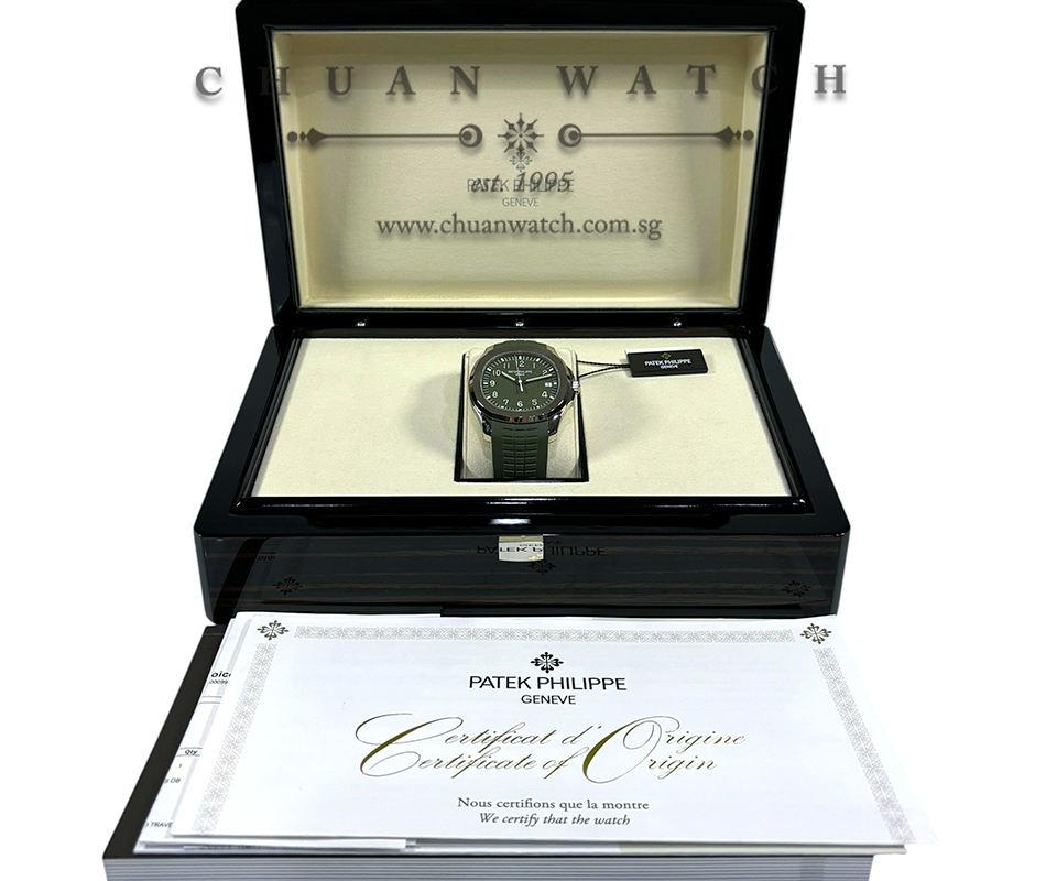 Patek Philippe Aquanaut White Gold 42.2mm 5168G-010 Green - Image 2
