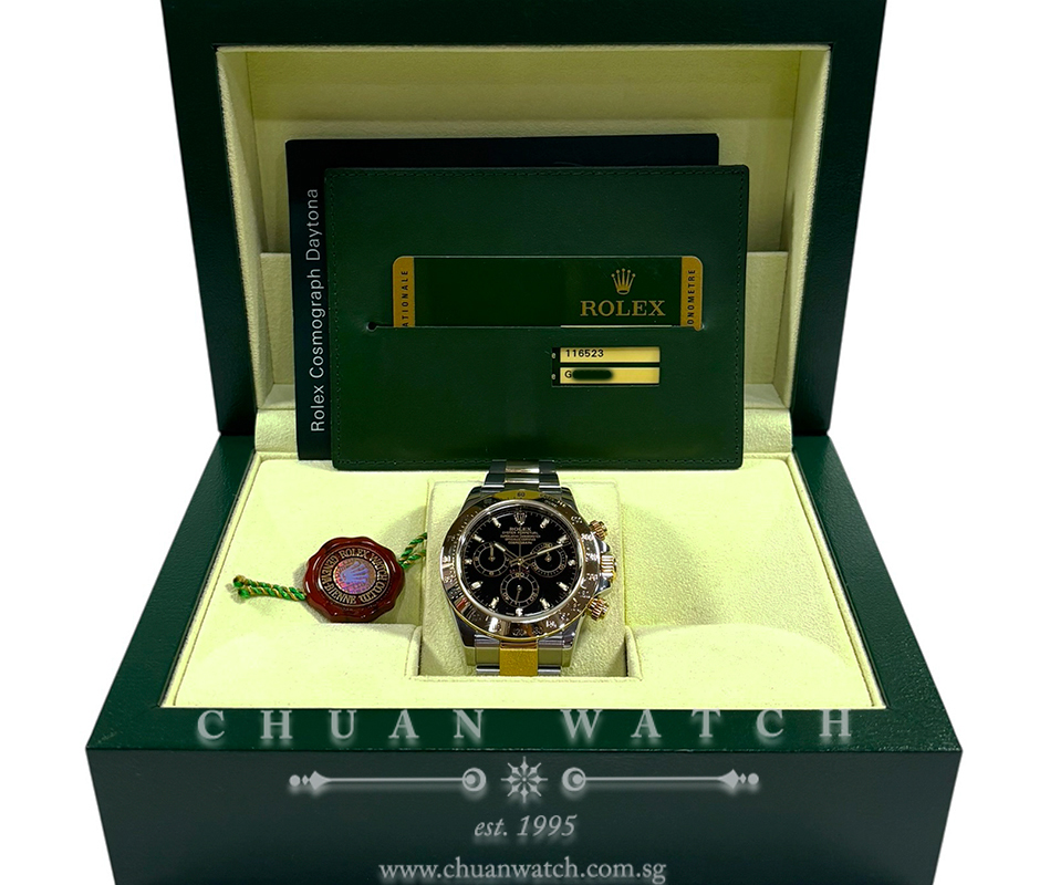 Rolex Cosmograph Daytona Two-Tone 116523 Black Index - Discontinued - Image 2