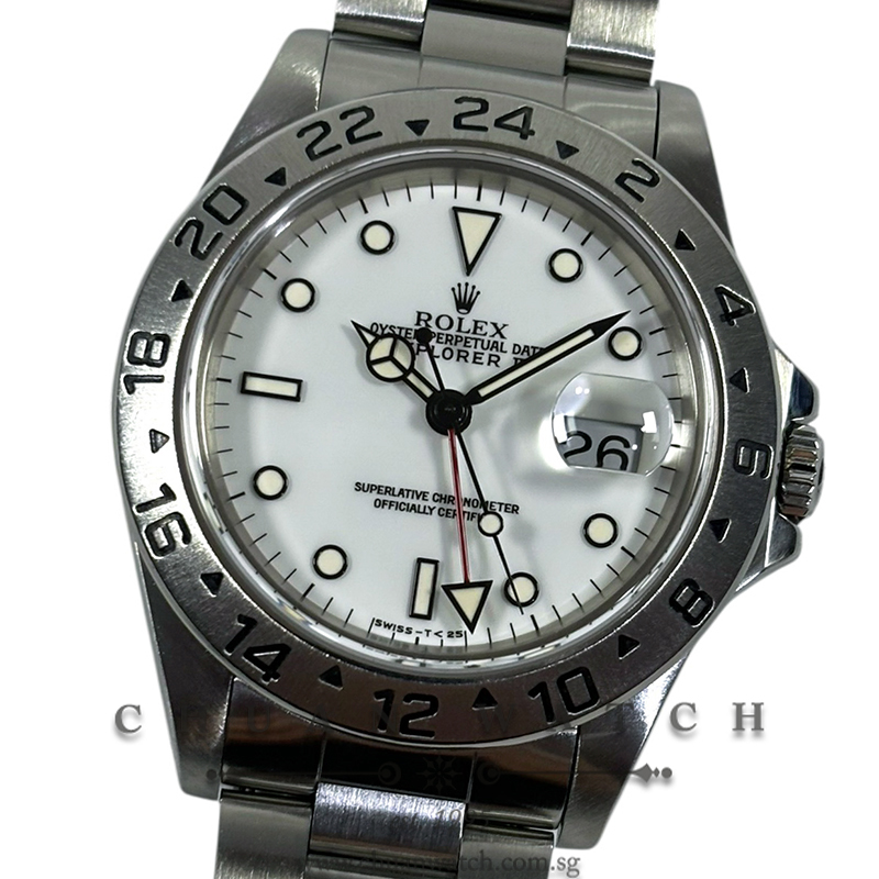 Rolex Explorer II 40mm 16570 'Polar' White Tritium - Discontinued