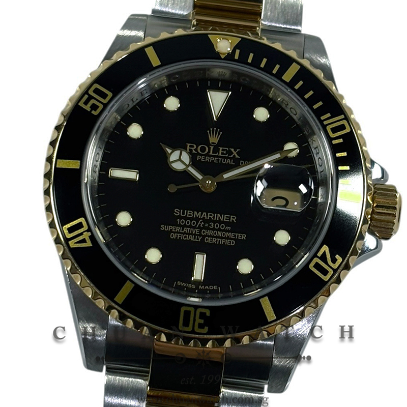 Rolex Submariner Date Two-Tone 16613 Black - Discontinued