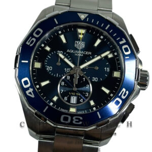 Tag Heuer Aquaracer Chronograph Quartz 43mm CAY111B Blue - Discontinued
