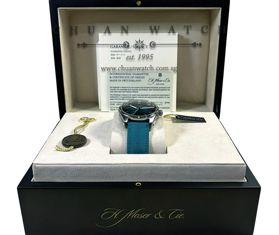 H. Moser & Cie Pioneer Centre Seconds Blue Lagoon 42.8mm 3200-1214 - Image 2