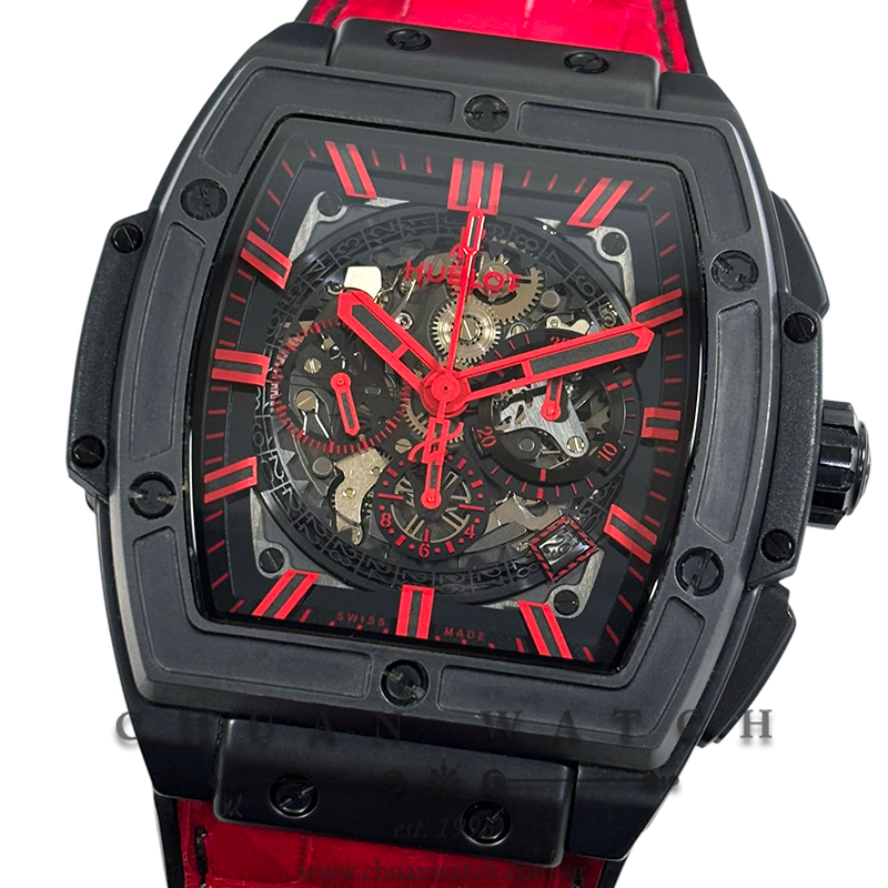 Hublot Spirit Of Big Bang All Black Red Ceramic Boutique Exclusive 45mm 601.CR.0130.LR - Discontinued