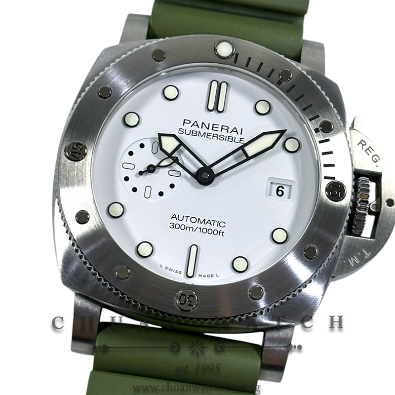 Panerai Submersible QuarantaQuattro Bianco 1950 3-Days 44mm Pam 1226 Y