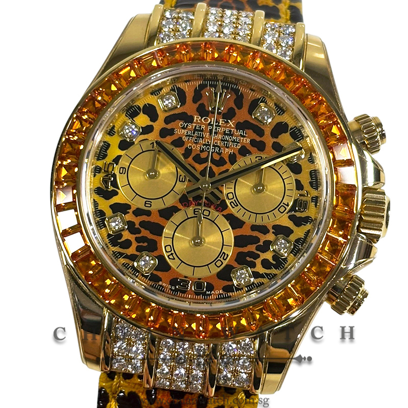 Rolex Cosmograph 'Leopard' Daytona Yellow Gold 116598SACO - Discontinued
