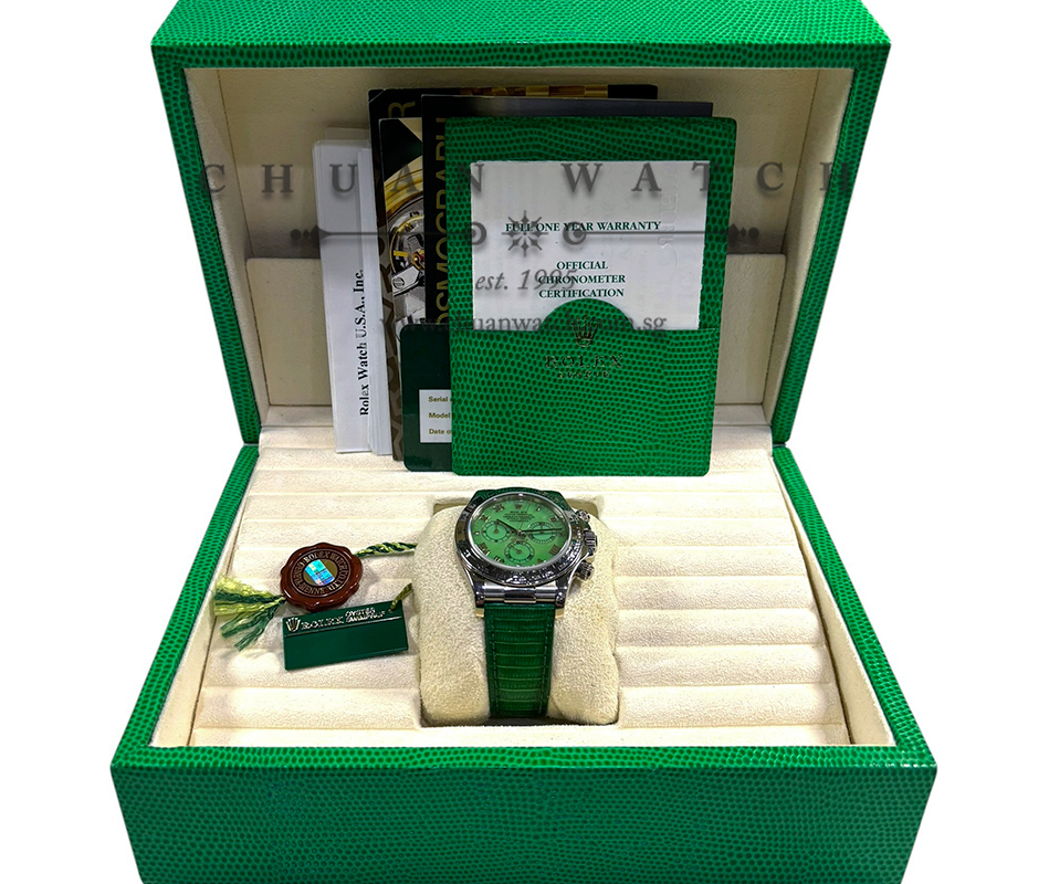 Rolex Cosmograph 'Green Beach' Daytona White Gold 116519 - Discontinued - Image 2