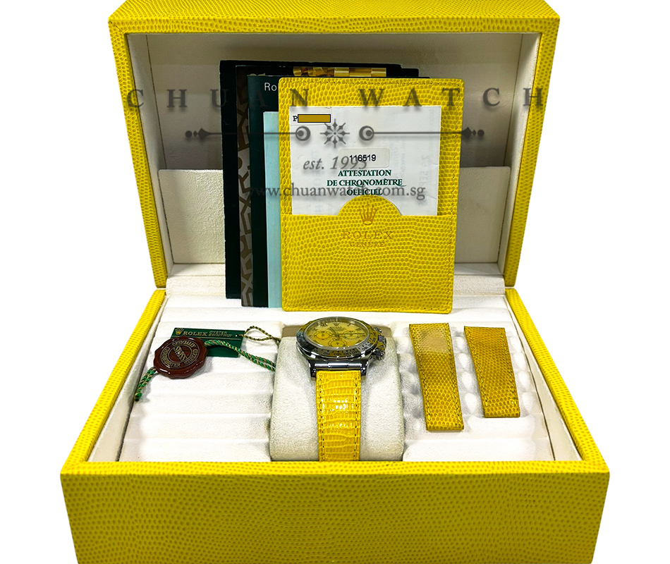 Rolex Cosmograph 'Yellow Beach' Daytona White Gold 116519 - Discontinued - Image 2