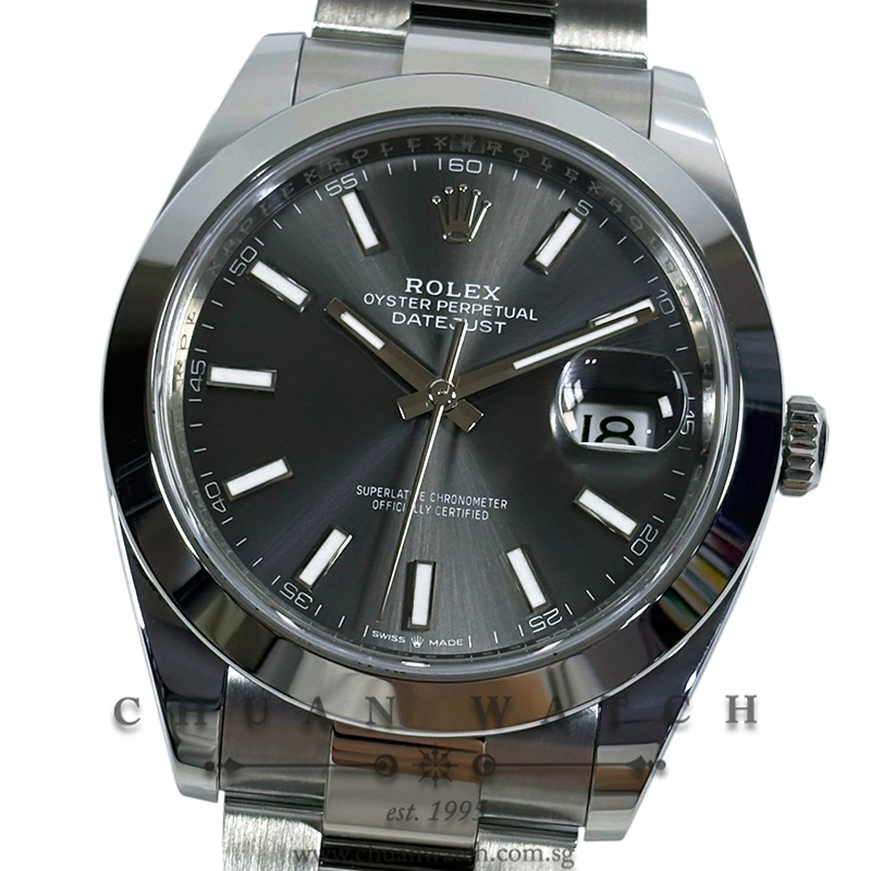 Rolex DateJust 41 126300 Slate Index