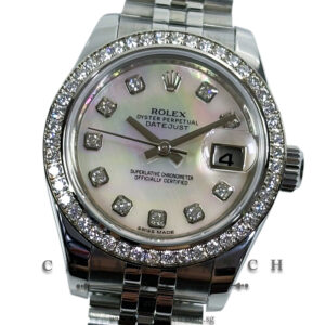 Rolex Ladies' DateJust Jubilee 26mm 179384 Pink MOP Diamonds - Discontinued